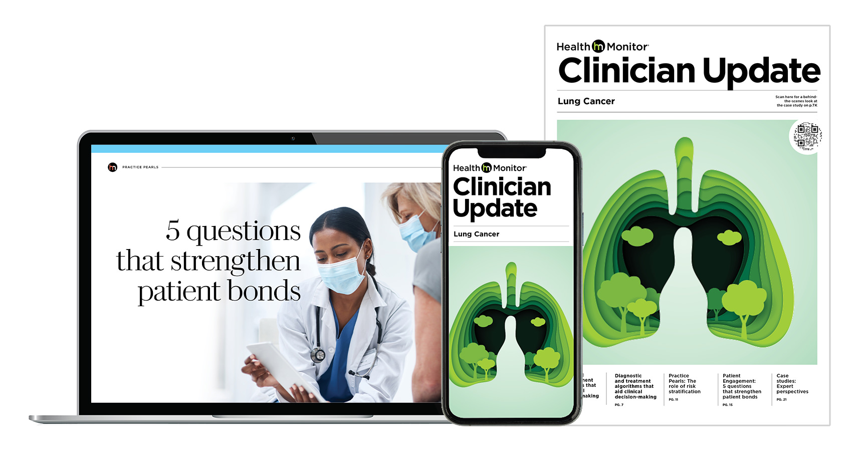 Health Monitor Clinician Update™ (Digital & Print) targeted to HCPs.