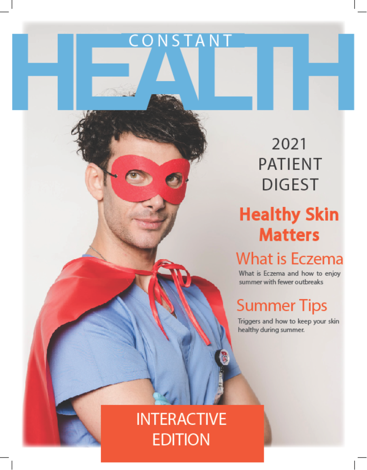 Constant Health Magazine offers comprehensive patient education on a variety of disease states. Each issue will have custom content from highly regarded third party providers, Harvard medical, Cure etc.. Educating and supporting patients through entire journey. The magazines are physical and take home can also be electronically distributed.