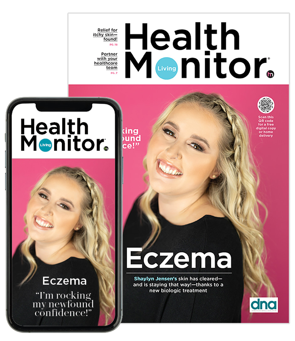 Health Monitor Living ® Patient Guides (Digital and Print) powers more productive patient and physician dialogue.
Captures attention with inspirational condition specific patient education.