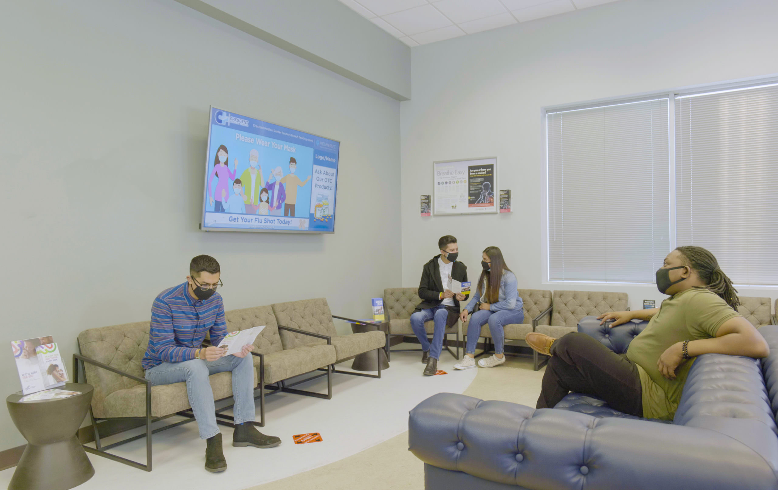 Digital screens in doctors' offices and clinics engage patients within high-traffic waiting and exam rooms.